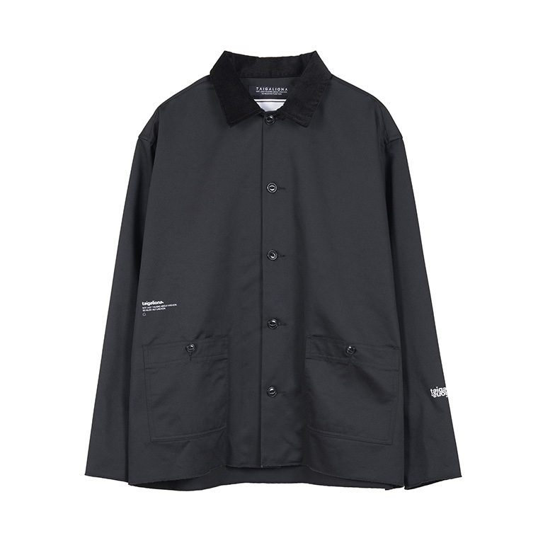 【極美品】TAIGALIONA HAPPI COAT L 黒　タイガリオナ 極美品】TAIGALIONA HAPPI COAT L 黒 タイガリオナ